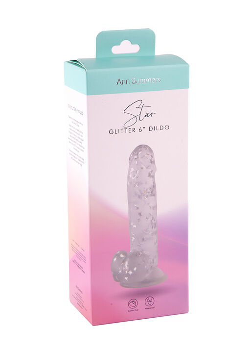 Silver Star Glitter Dildo image number 5.0